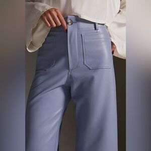 Anthropologie Maeve Colette Vegan Faux Leather Pants